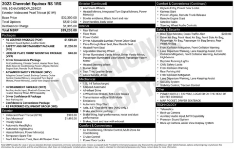 Photos of 2023 Chevrolet Equinox RS for sale in Columbus, NE at Gregg Young Chevrolet GMC of Columbus