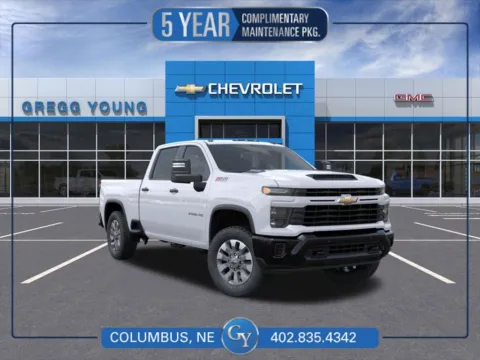 White 2026 Chevrolet Silverado 2500 HD Custom for sale in Columbus, NE