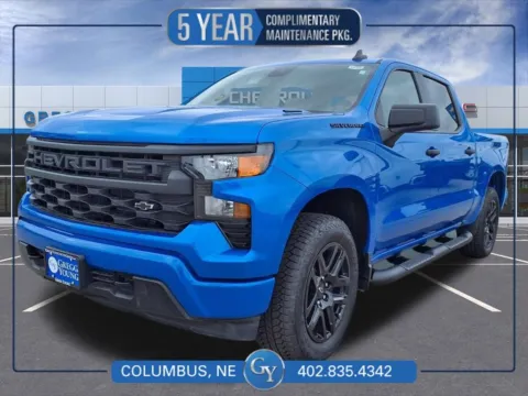 Blue 2025 Chevrolet Silverado 1500 Custom for sale in Columbus, NE