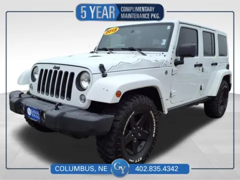 White 2015 Jeep Wrangler Unlimited Sahara for sale in Columbus, NE