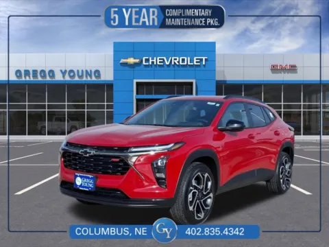 Red 2026 Chevrolet Trax 2RS for sale in Columbus, NE