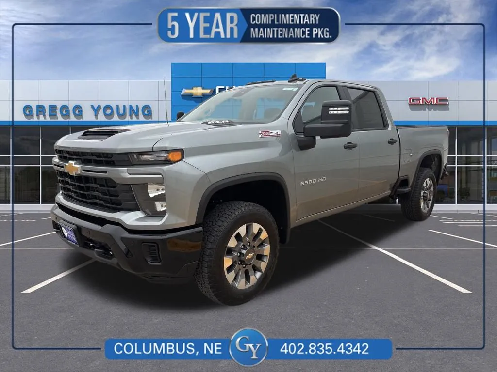 Gray 2026 Chevrolet Silverado 2500HD Custom for sale in Columbus, NE