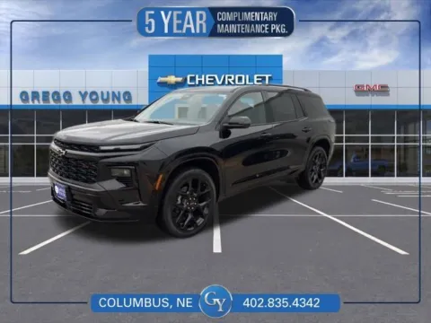 Black 2026 Chevrolet Traverse RS for sale in Columbus, NE