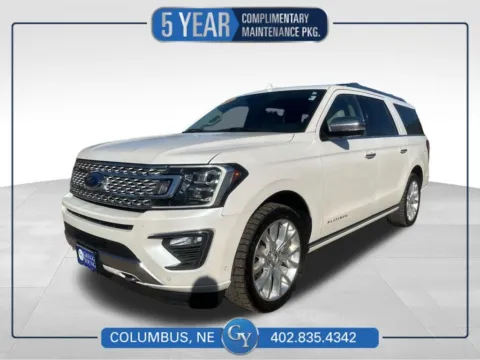 White 2019 Ford Expedition Max Platinum for sale in Columbus, NE