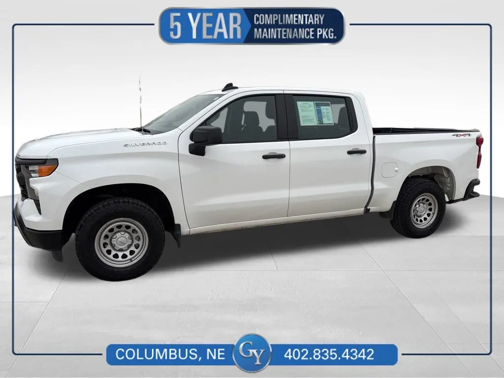 White 2024 Chevrolet Silverado 1500 WT for sale in Columbus, NE