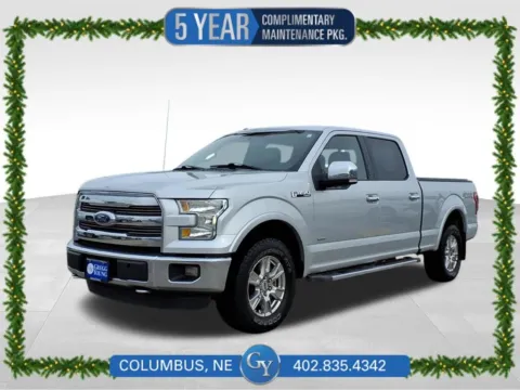 Silver 2015 Ford F-150 Lariat for sale in Columbus, NE