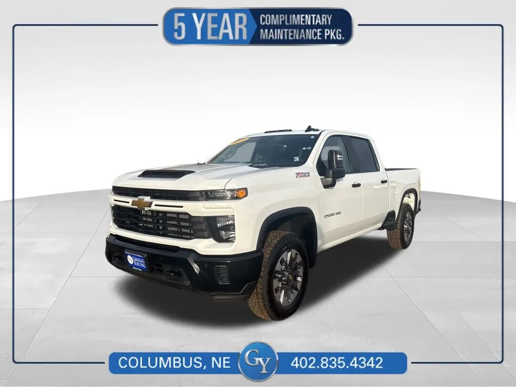 White 2025 Chevrolet Silverado 2500HD Custom for sale in Columbus, NE