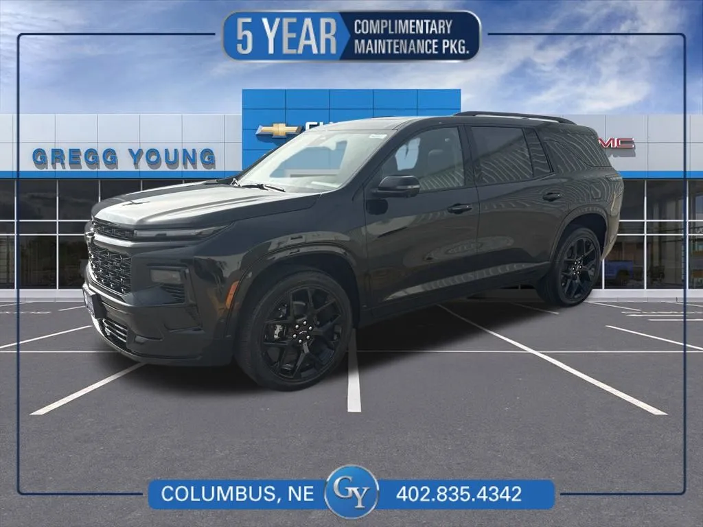 Black 2026 Chevrolet Traverse RS for sale in Columbus, NE