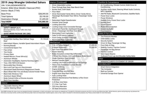 Photos of 2019 Jeep Wrangler Unlimited Sahara for sale in Columbus, NE at Gregg Young Chevrolet GMC of Columbus