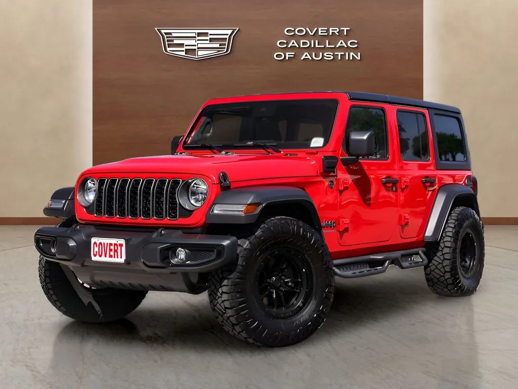 Red 2025 Jeep Wrangler Sport S 4xe for sale in Austin, TX