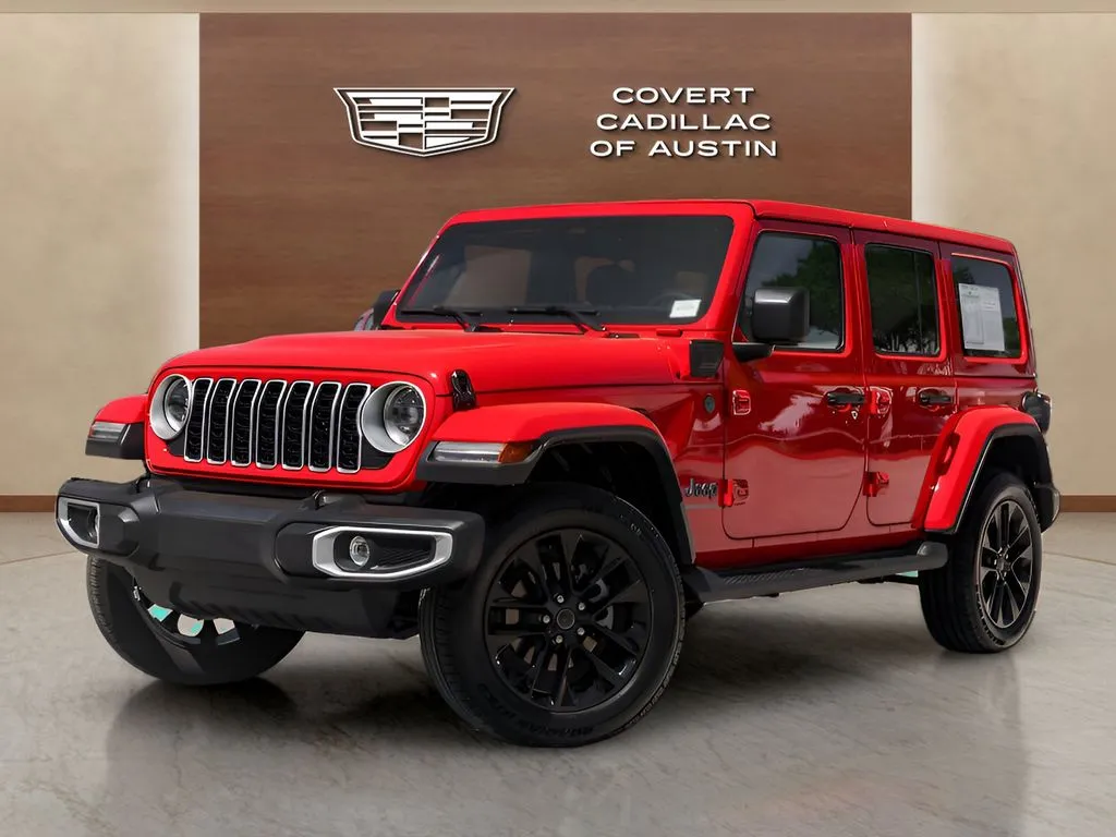 Red 2025 Jeep Wrangler Sahara 4xe for sale in Austin, TX