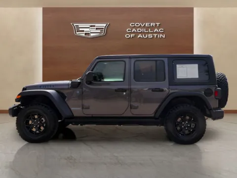 Photos of 2025 Jeep Wrangler Willys 4xe for sale in Austin, TX at Covert Cadillac