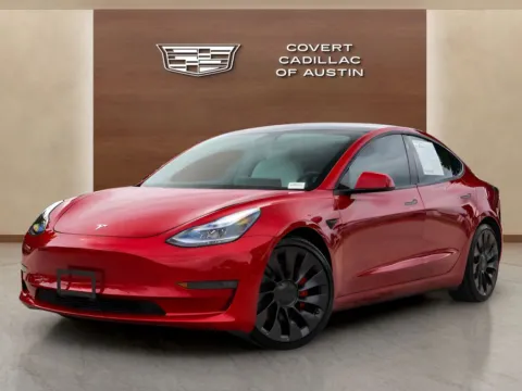 Red 2021 Tesla Model 3 Performance for sale in Austin, TX