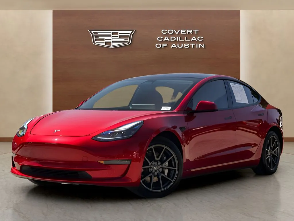 Red 2021 Tesla Model 3 Long Range for sale in Austin, TX