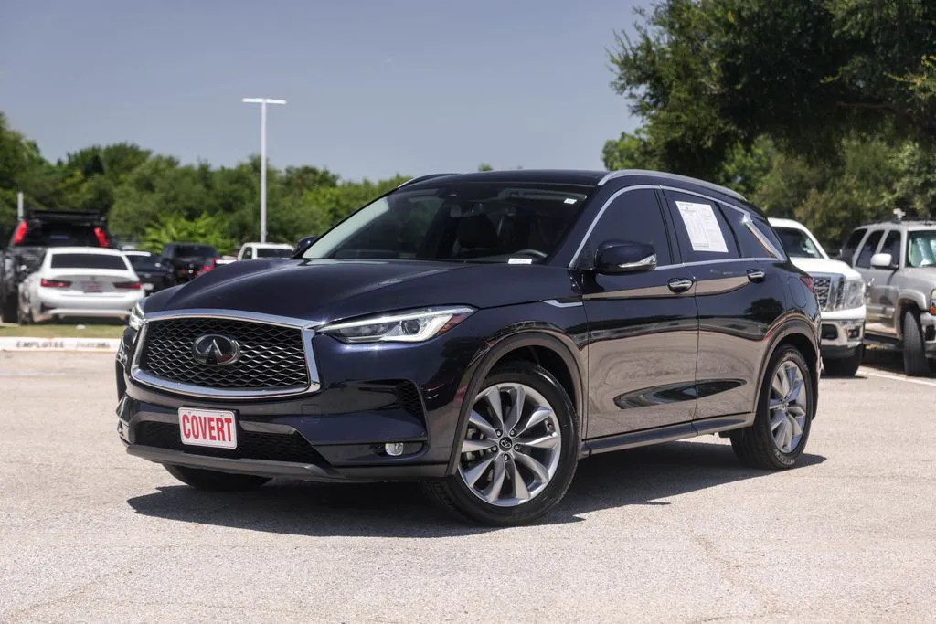 Blue 2021 INFINITI QX50 LUXE for sale in Austin, TX