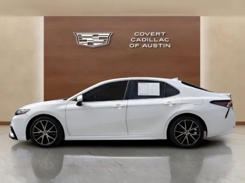 Photos of 2021 Toyota Camry SE for sale in Austin, TX at Covert Cadillac