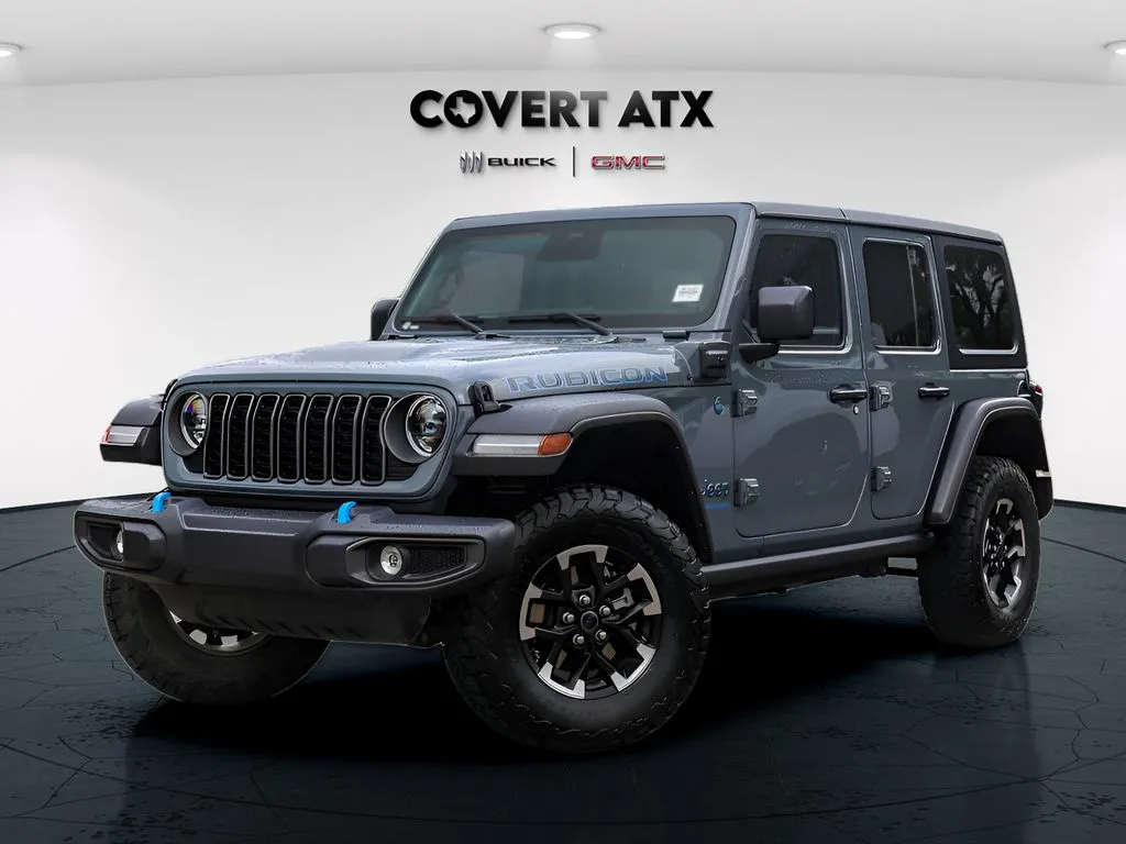 Gray 2025 Jeep Wrangler Rubicon 4xe for sale in Austin, TX