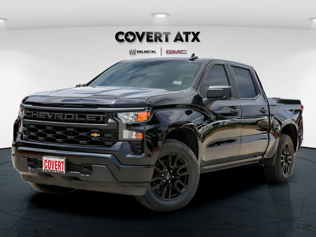Black 2023 Chevrolet Silverado 1500 Custom for sale in Austin, TX