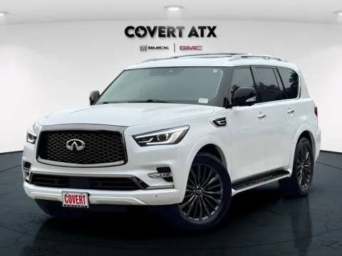 White 2021 INFINITI QX80 Premium Select for sale in Austin, TX