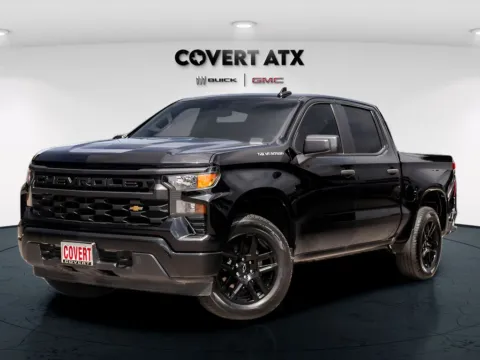 Black 2023 Chevrolet Silverado 1500 Custom for sale in Austin, TX
