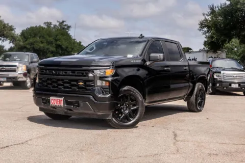Black 2023 Chevrolet Silverado 1500 Custom for sale in Austin, TX
