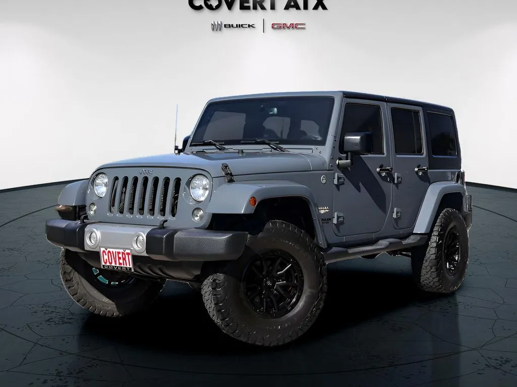 Gray 2015 Jeep Wrangler Unlimited Sahara for sale in Austin, TX