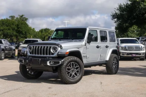 Silver 2024 Jeep Wrangler Sahara for sale in Austin, TX