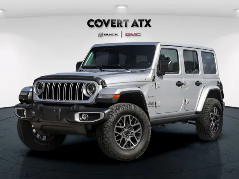 Silver 2024 Jeep Wrangler Sahara for sale in Austin, TX