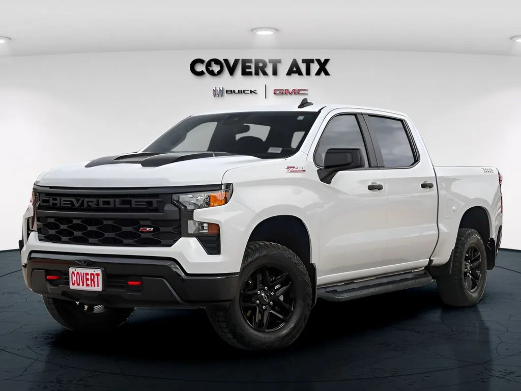 White 2025 Chevrolet Silverado 1500 Custom Trail Boss for sale in Austin, TX