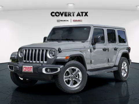 Gray 2020 Jeep Wrangler Unlimited Sahara for sale in Austin, TX