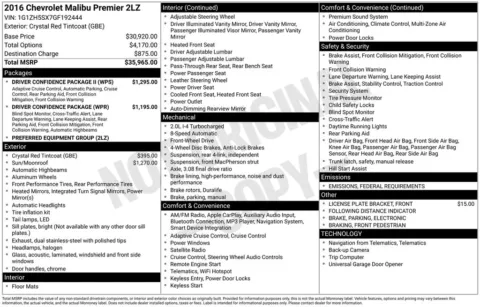 Photos of 2016 Chevrolet Malibu Premier for sale in Omaha, NE at Gregg Young Chevrolet - Omaha