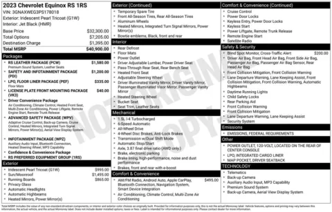 Photos of 2023 Chevrolet Equinox RS for sale in Omaha, NE at Gregg Young Chevrolet - Omaha