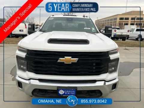 White 2025 Chevrolet Silverado 3500HD Work Truck for sale in Omaha, NE