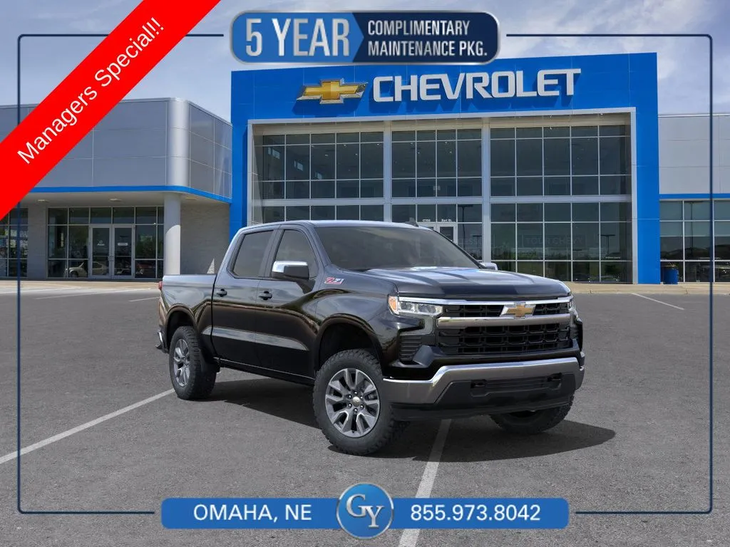 Black 2025 Chevrolet Silverado 1500 LT for sale in Omaha, NE