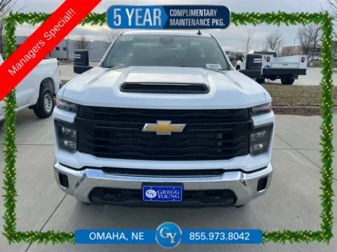 White 2025 Chevrolet Silverado 2500HD Work Truck for sale in Omaha, NE