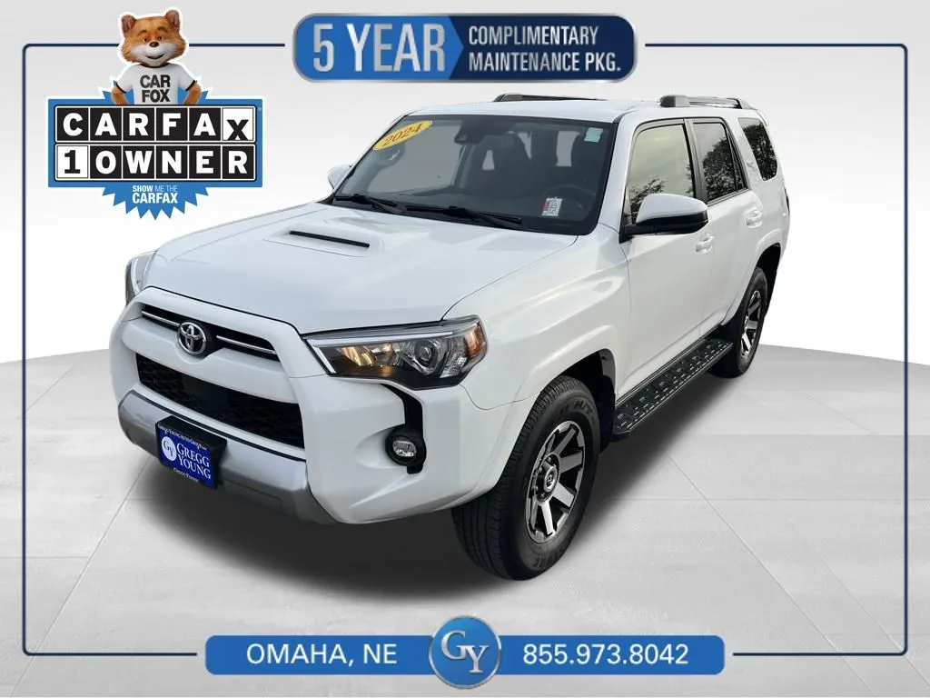 White 2024 Toyota 4Runner TRD Off-Road for sale in Omaha, NE