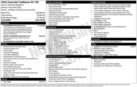 Photos of 2026 Chevrolet TrailBlazer RS for sale in Omaha, NE at Gregg Young Chevrolet - Omaha