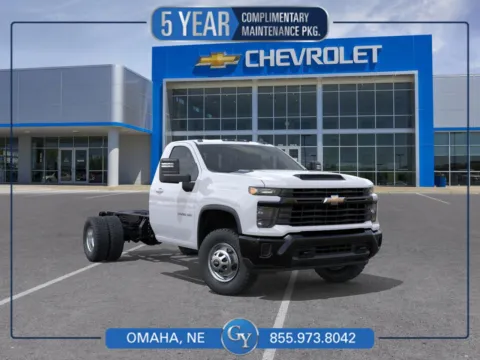 White 2026 Chevrolet Silverado 3500HD CC Work Truck for sale in Omaha, NE