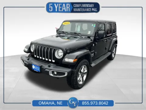 Black 2019 Jeep Wrangler Unlimited Sahara for sale in Omaha, NE