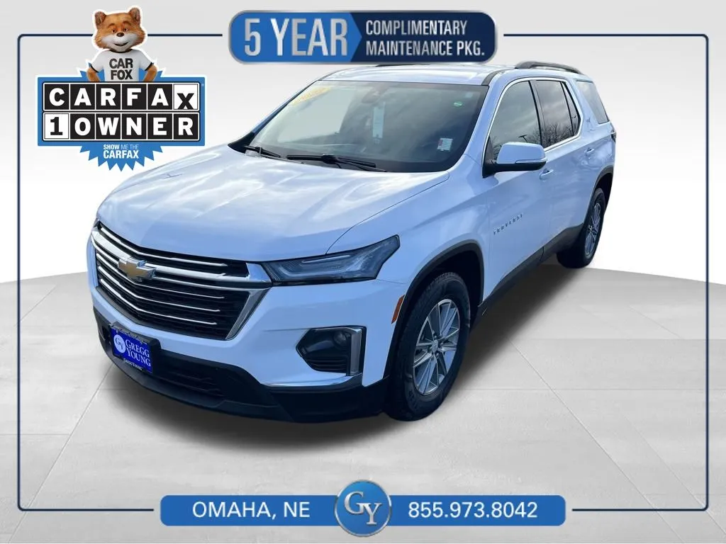 White 2022 Chevrolet Traverse LT for sale in Omaha, NE