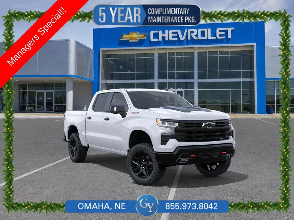 White 2025 Chevrolet Silverado 1500 LT Trail Boss for sale in Omaha, NE