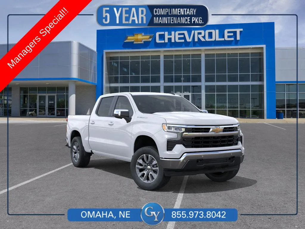 White 2026 Chevrolet Silverado 1500 LT for sale in Omaha, NE
