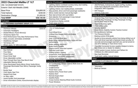 Photos of 2022 Chevrolet Malibu LT for sale in Omaha, NE at Gregg Young Chevrolet - Omaha