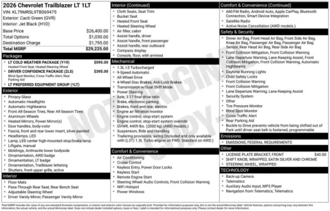 Photos of 2026 Chevrolet TrailBlazer LT for sale in Omaha, NE at Gregg Young Chevrolet - Omaha