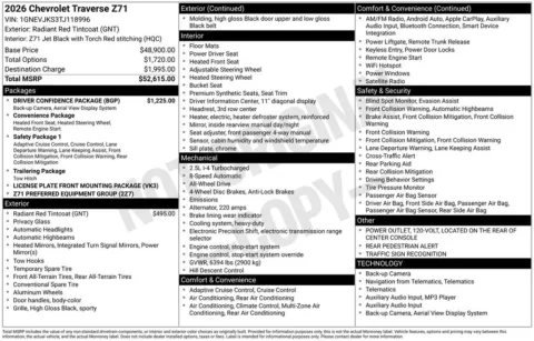 Photos of 2026 Chevrolet Traverse Z71 for sale in Omaha, NE at Gregg Young Chevrolet of Omaha