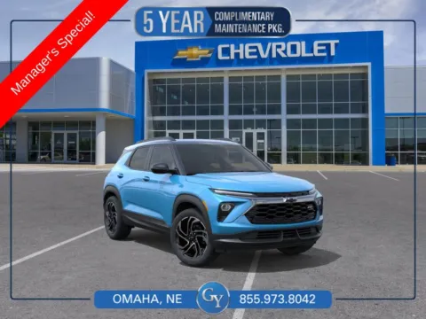 Blue 2026 Chevrolet TrailBlazer RS for sale in Omaha, NE