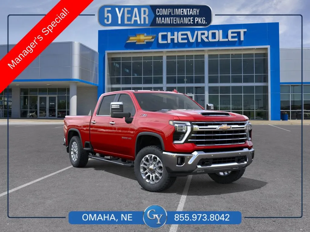 Red 2026 Chevrolet Silverado 3500 HD LTZ for sale in Omaha, NE