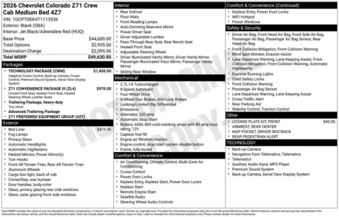 Photos of 2026 Chevrolet Colorado Z71 for sale in Omaha, NE at Gregg Young Chevrolet - Omaha