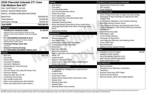 Photos of 2026 Chevrolet Colorado Z71 for sale in Omaha, NE at Gregg Young Chevrolet of Omaha
