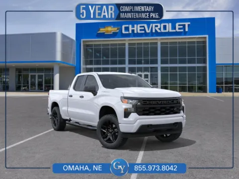 White 2026 Chevrolet Silverado 1500 Custom for sale in Omaha, NE